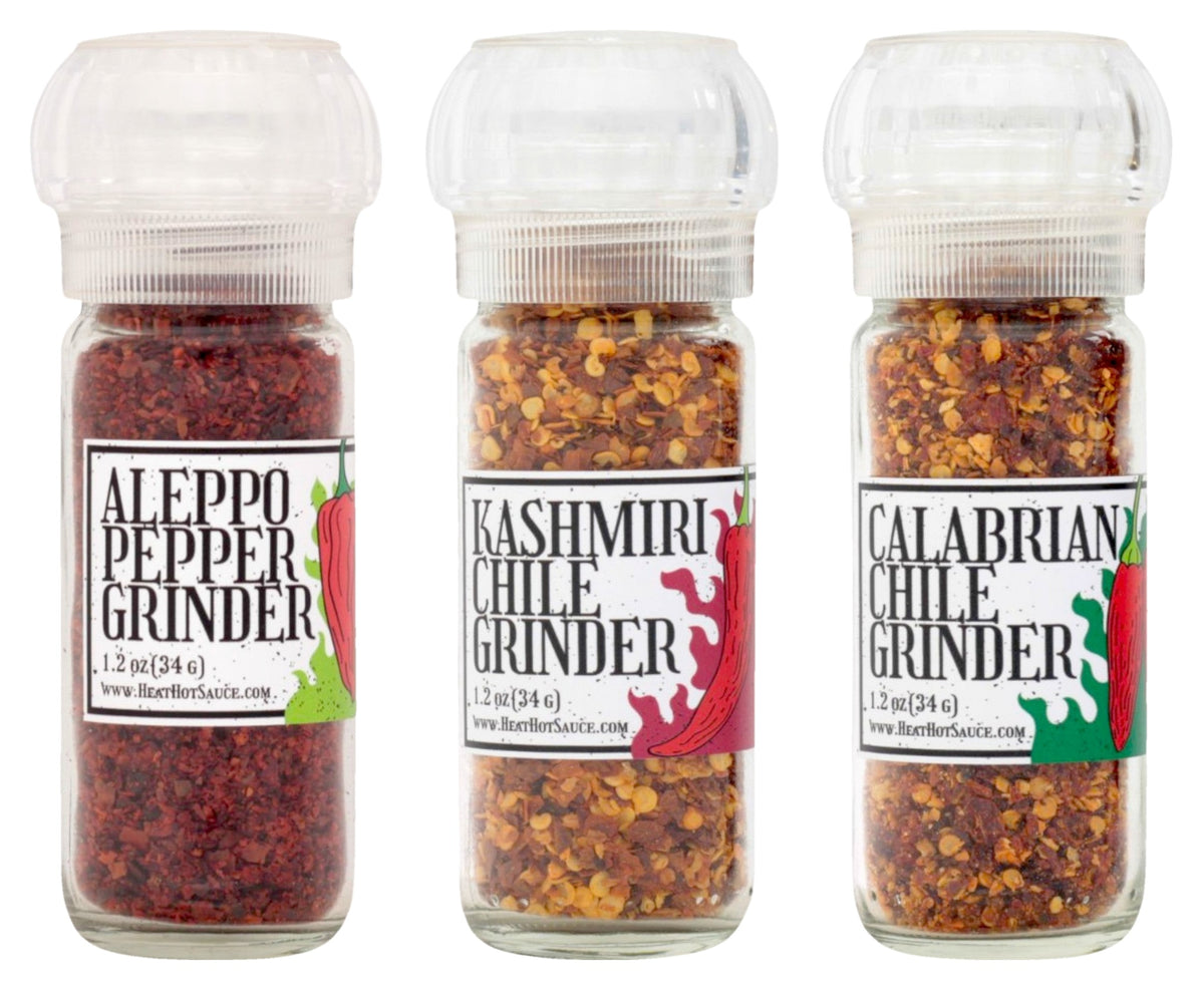 Around the World Pepper Grinder Trio