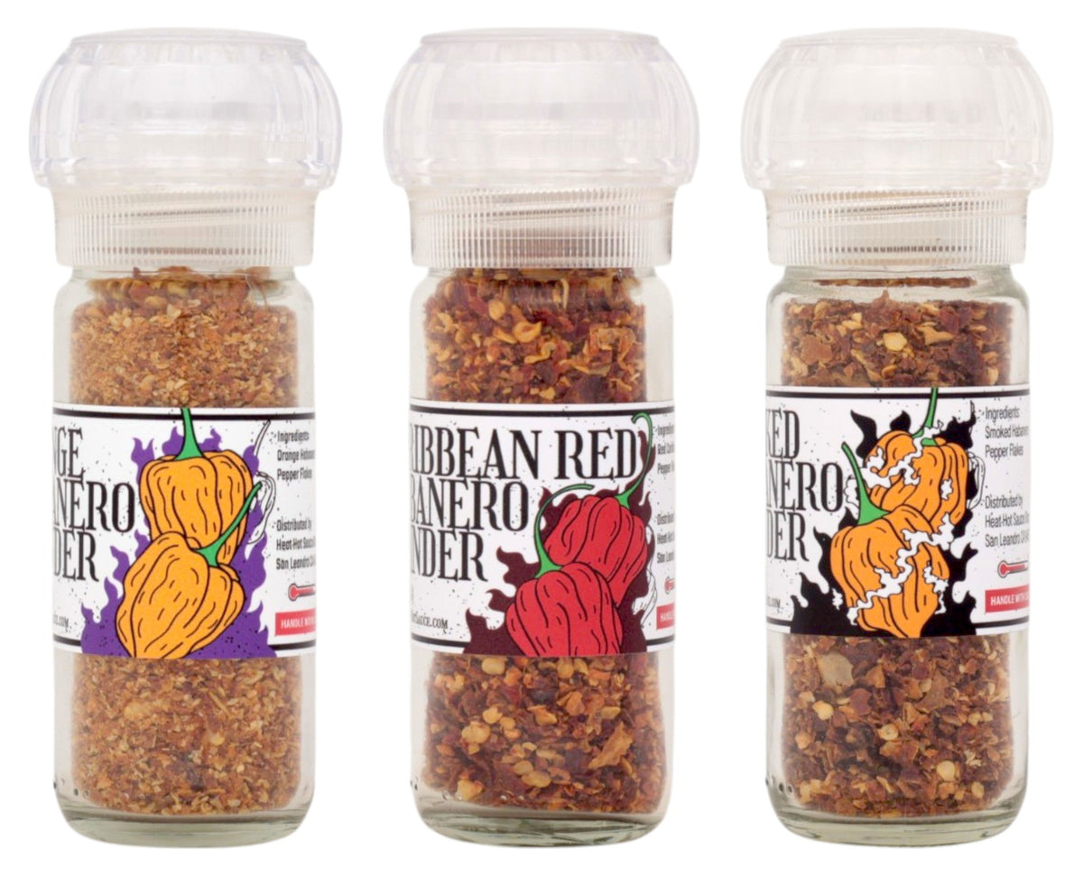 Habanero Pepper Grinder Trio