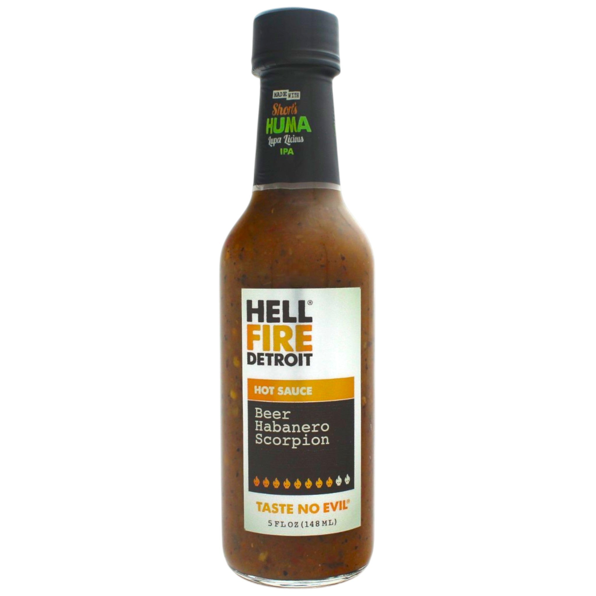 Hellfire Detroit Beer Habanero Scorpion Hot Sauce