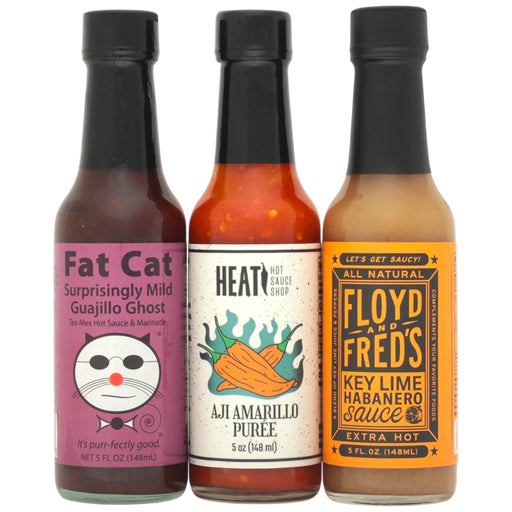 Low FODMAP Hot Sauce Gift Set (No Garlic, No Onion, 3 Pack)
