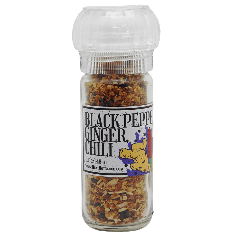 Black Pepper, Ginger, & Chili Grinder - Heat