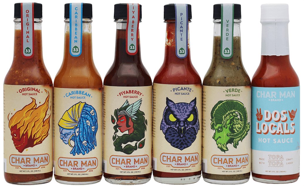 Char Man Brand 6-Pack - Heat