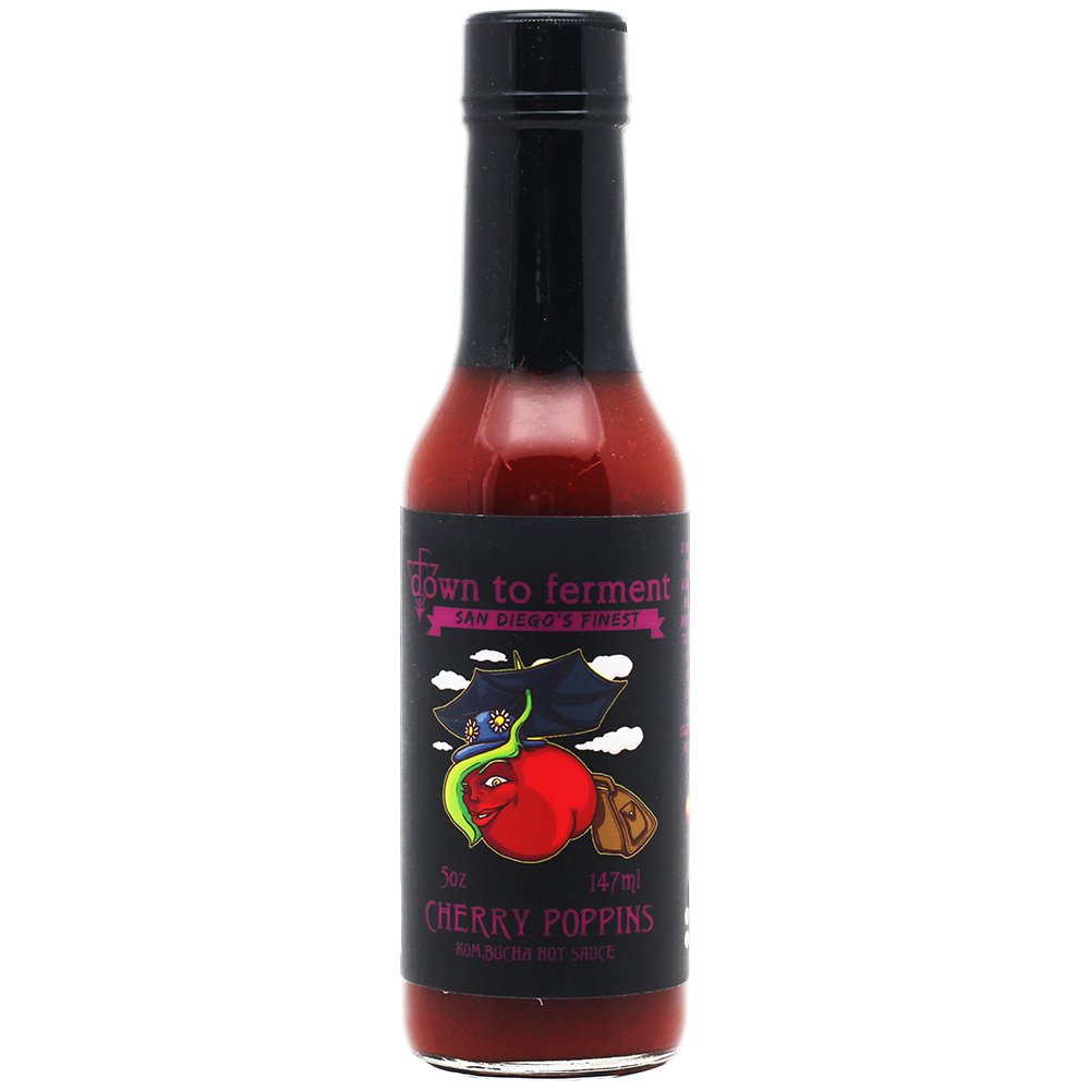 Cherry Poppins Kombucha Hot Sauce - Heat