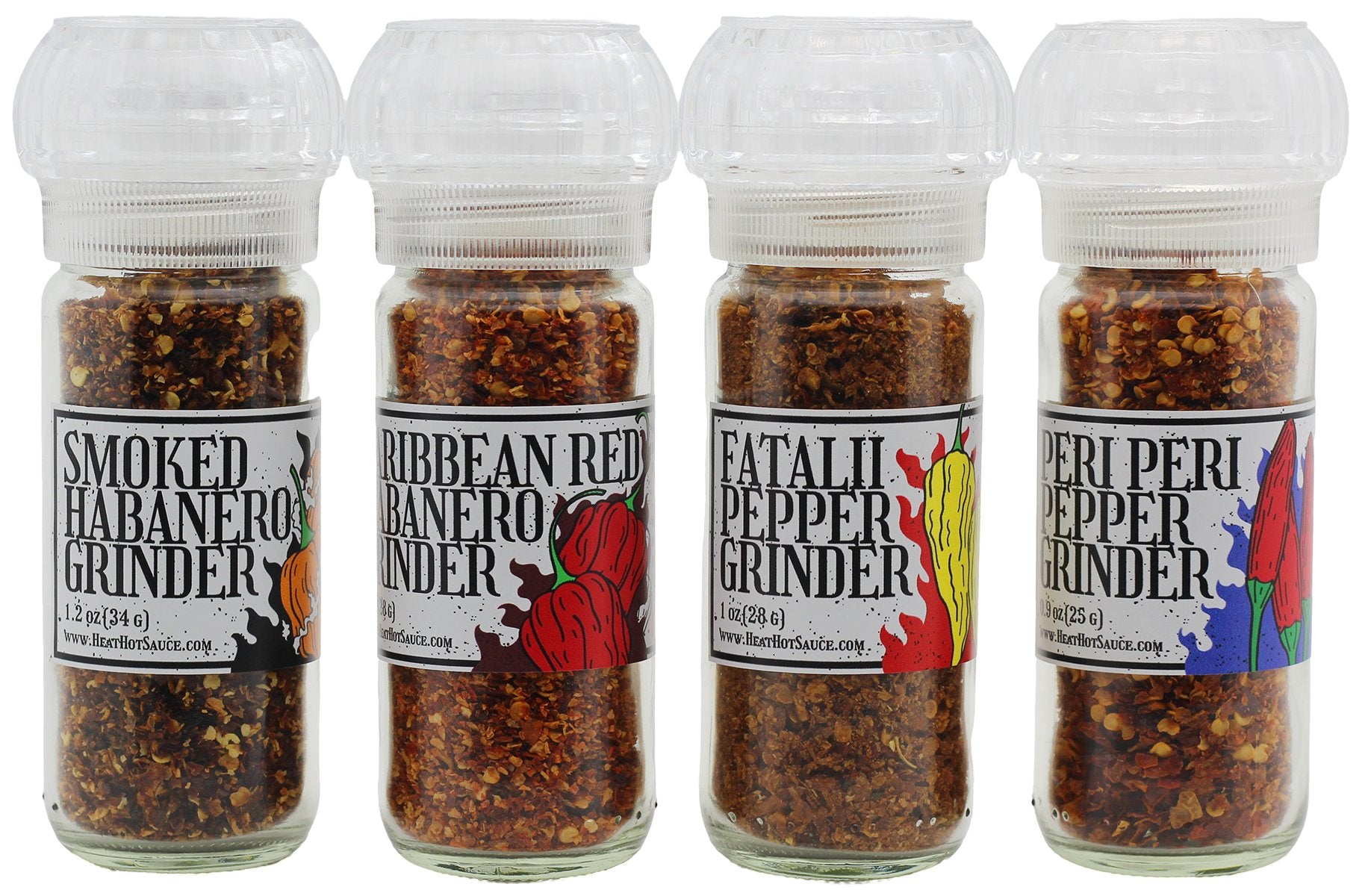 Fiery Hot Pepper Grinder Gift Set