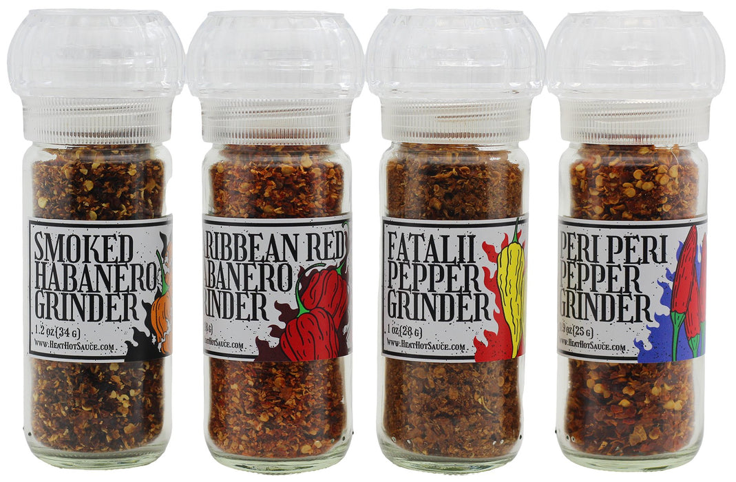 Fiery Hot Pepper Grinder Gift Set - Heat