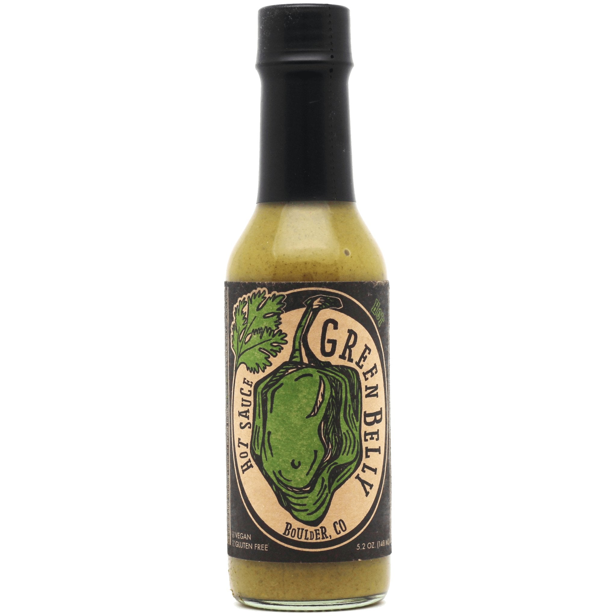 Green Belly Hot Sauce - Heat