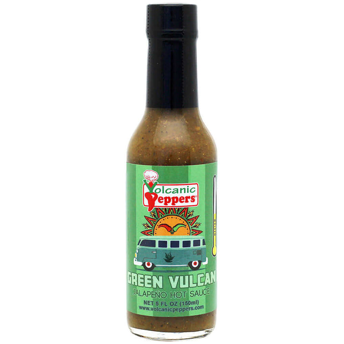 Green Vulcan Hot Sauce - Heat