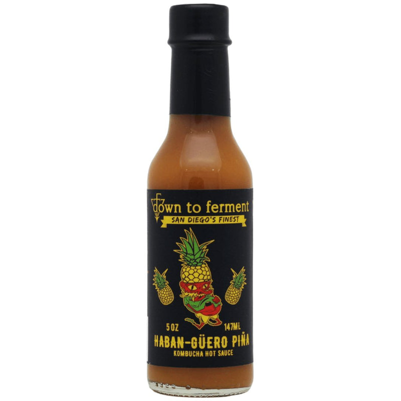 Haban-Güero Piña Kombucha Hot Sauce - Heat
