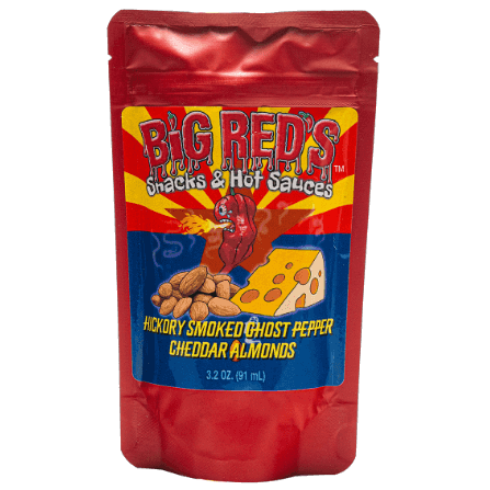 Hickory Smoked Ghost Pepper Cheddar Almonds - Heat