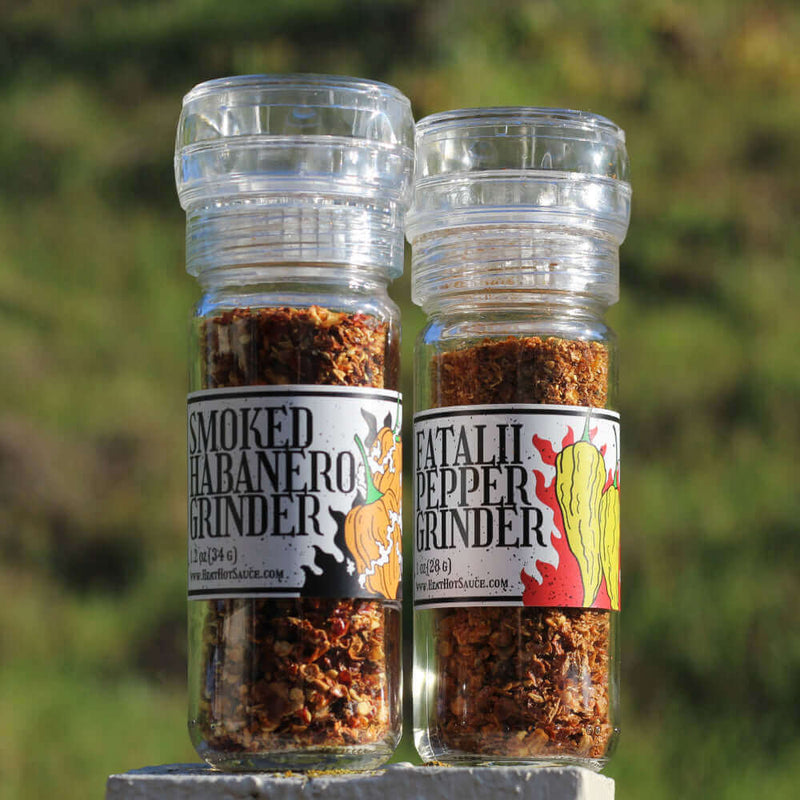 Hot Pepper Grinder Fiery Duo - Heat Hot Sauce Shop Heat Hot Sauce Shop