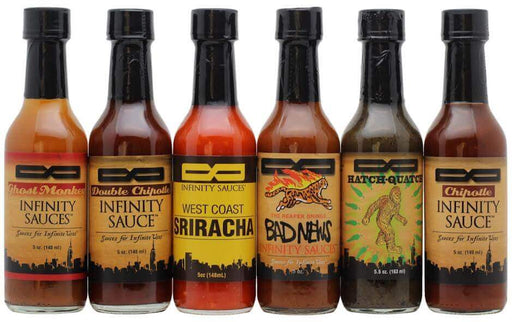 Infinity Sauce 6-Pack - Gift Set Heat Hot Sauce Shop