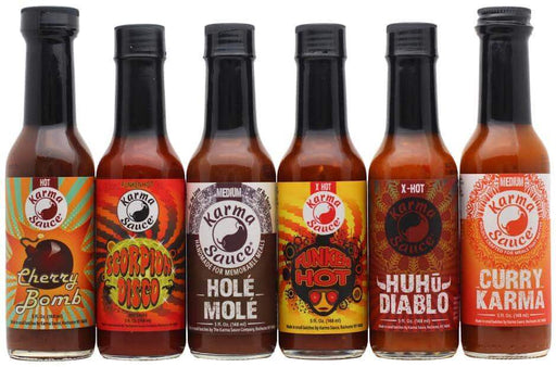 Karma Sauce 6-Pack - Gift Set Heat Hot Sauce Shop