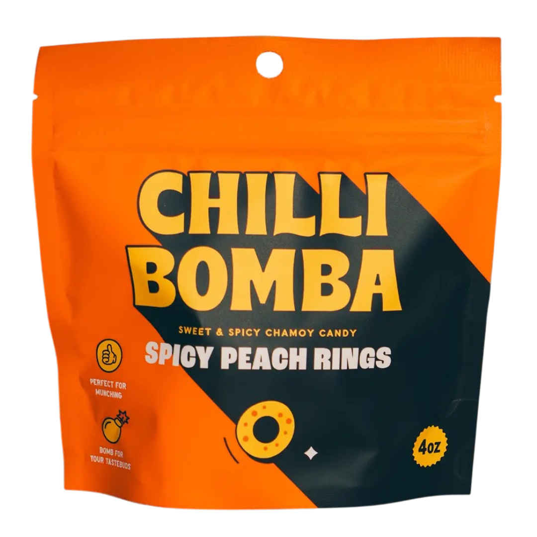 Spicy Peach Rings Chamoy Gummies