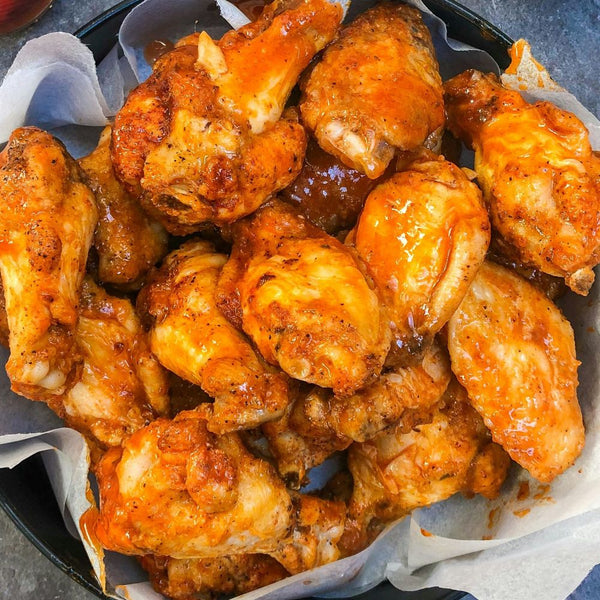 A plate of wings