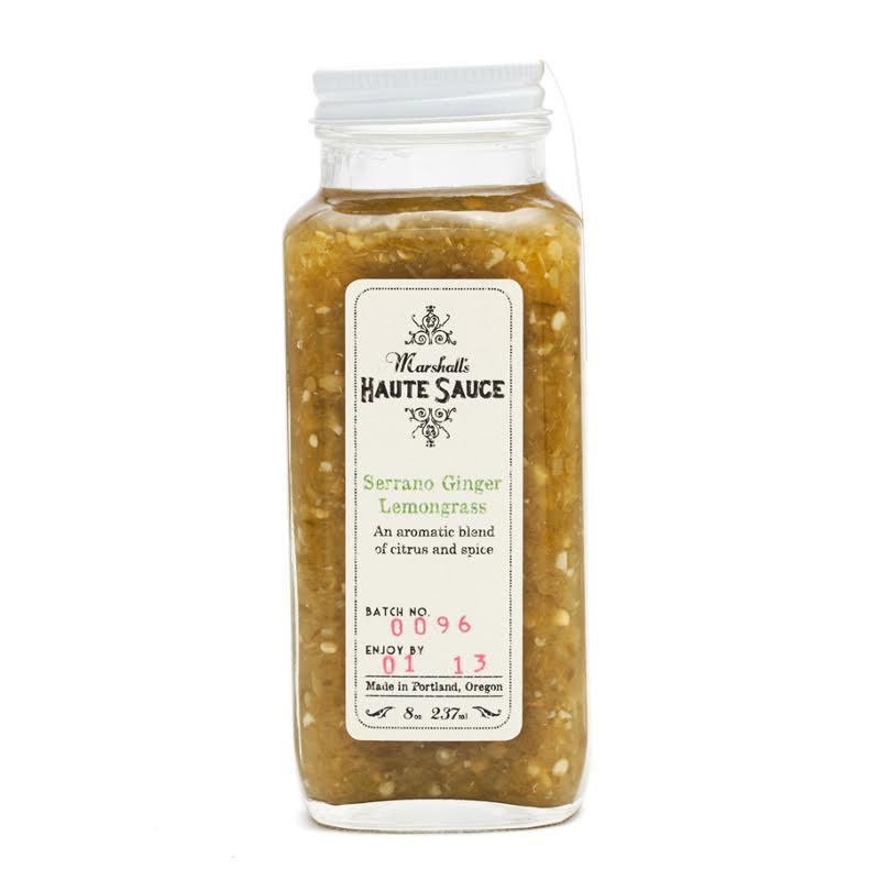 Serrano Ginger Lemongrass Hot Sauce - Heat