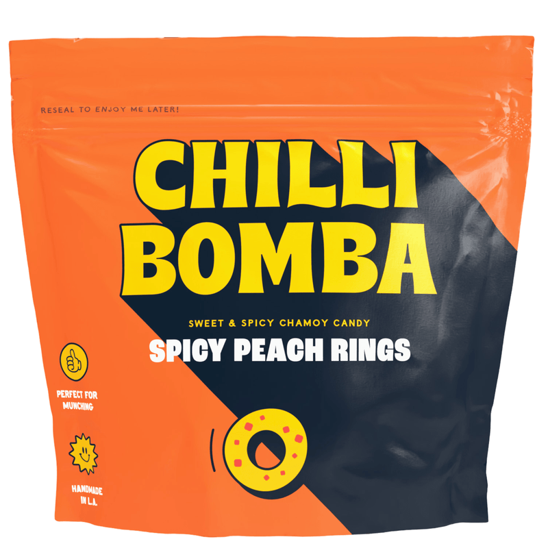 Spicy Peach Rings Chamoy Gummies - Heat