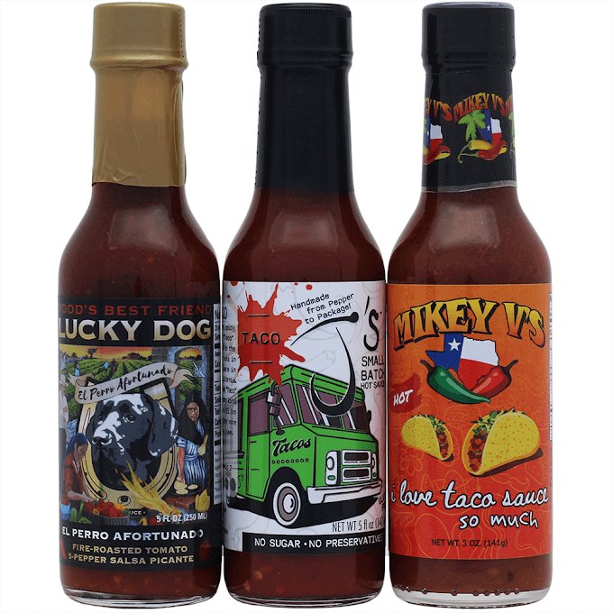 Taco Hot Sauce 3-Pack - Heat