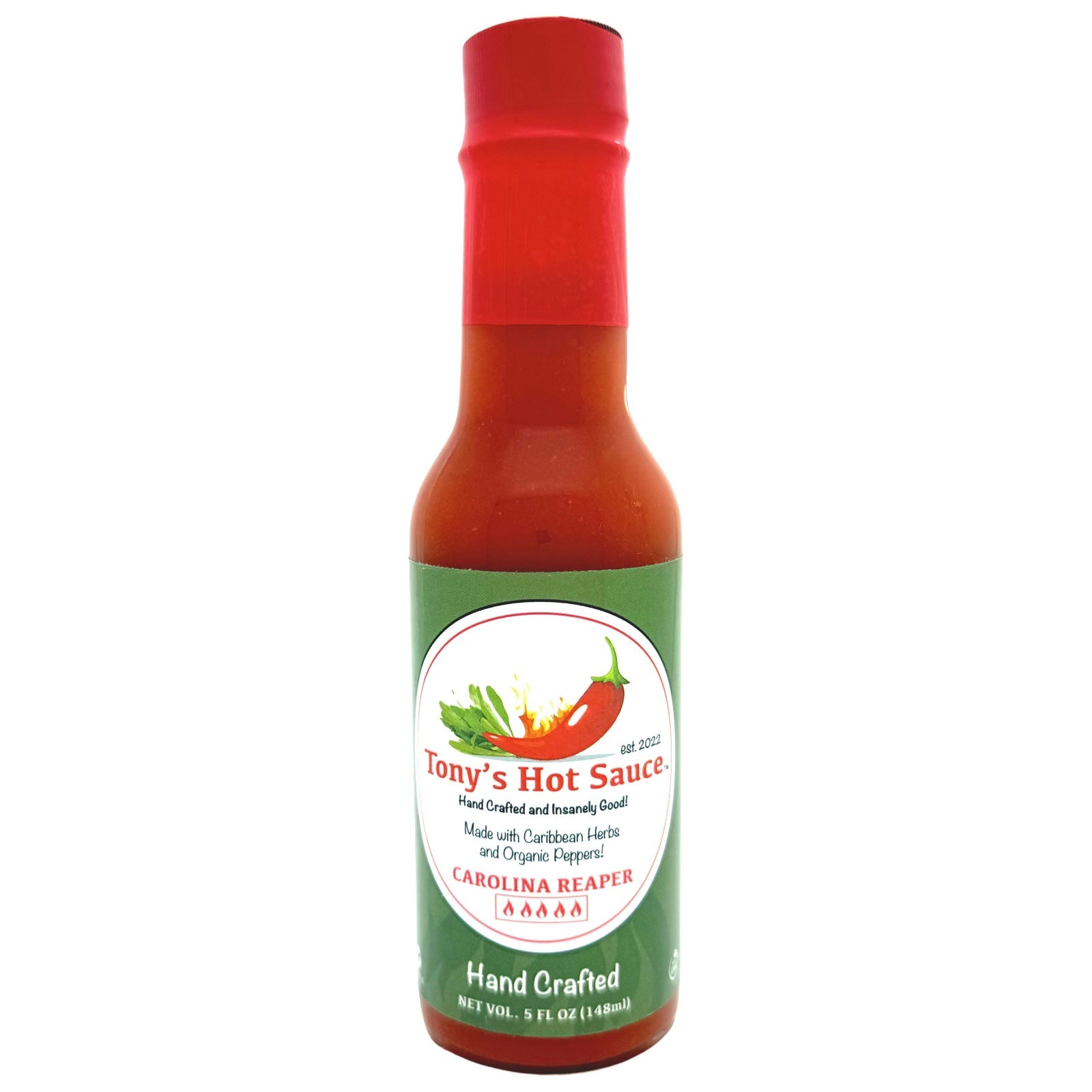 Tony's Carolina Reaper Hot Sauce - Heat