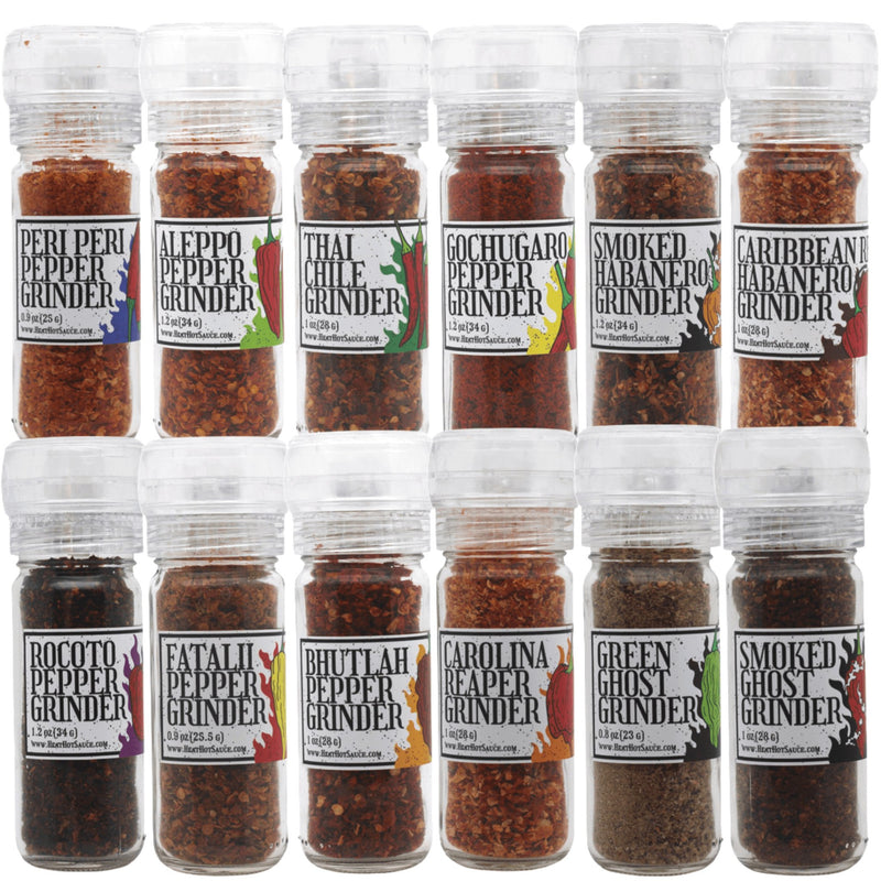Ultimate Hot Pepper Grinder Gift Set - Heat
