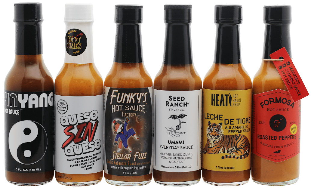 Vegan Hot Sauce 6 - Pack - Heat