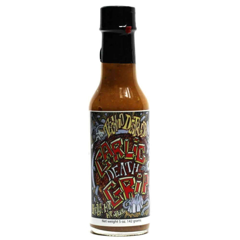 Garlic Death Grip - Hella Hot Hot Sauce Heat Hot Sauce Shop