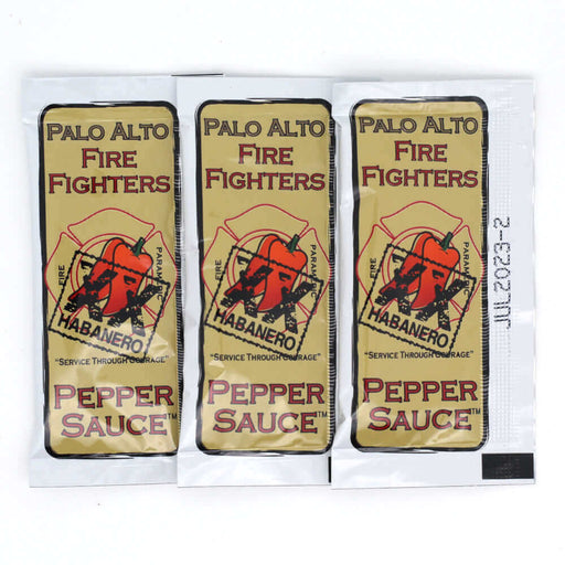 XX Habanero Palo Alto Firefighter Sample Packets - Palo Alto Firefighters Heat Hot Sauce Shop